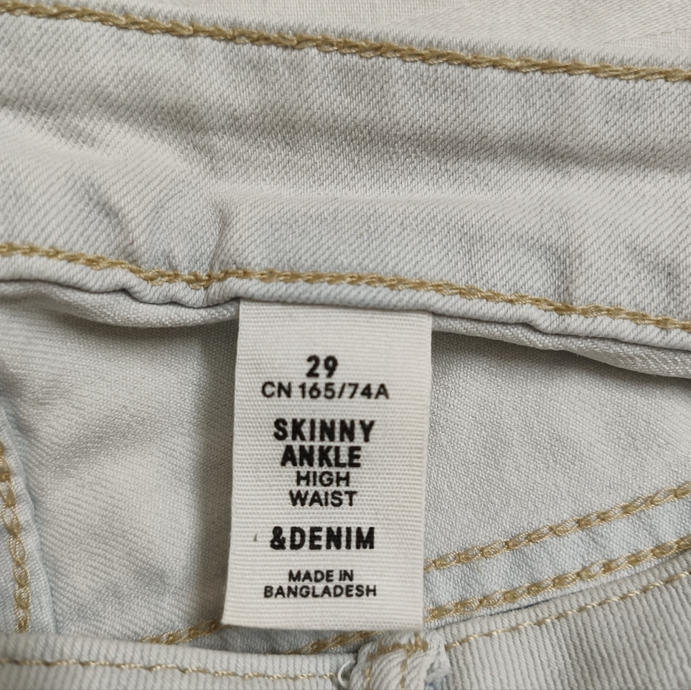 &DENIM Women's Skinny Ankle High Waist Denim - Picture 4 of 7